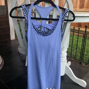 Lululemon Purple (periwinkle) Leopard Top